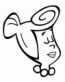 Wilma Flintstone cartoon sticker 88