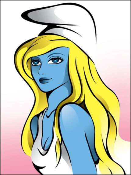 Smurfette Lady Decal