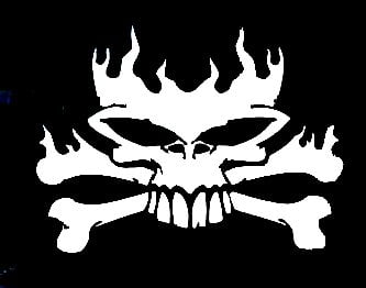 Skull Decal Sticker 07