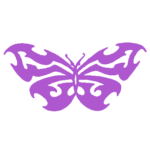 Tribal Butterfly Car Decal