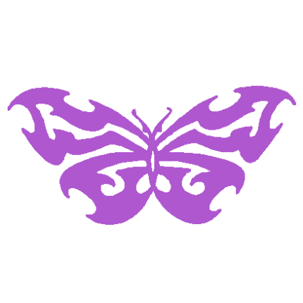 Tribal Butterfly Car Decal