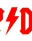 ACDC DIRTY DEEDS tribute band sticker