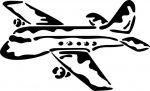 Aircraft Clipart Diecut Decal 09