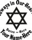 Always in Our Hearts Star of David Sticker
