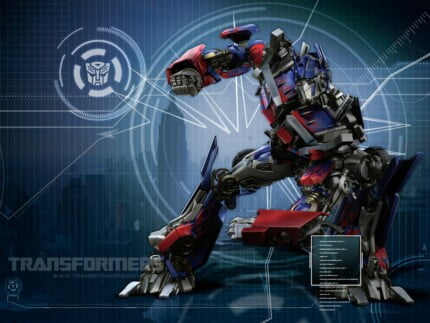 Autobot Optimus Prime Rectangular Decal