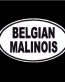 Belgian Malinois Oval Decal