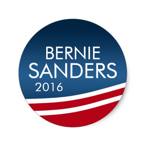 BERNIE 2016 ROUND STICKER 4