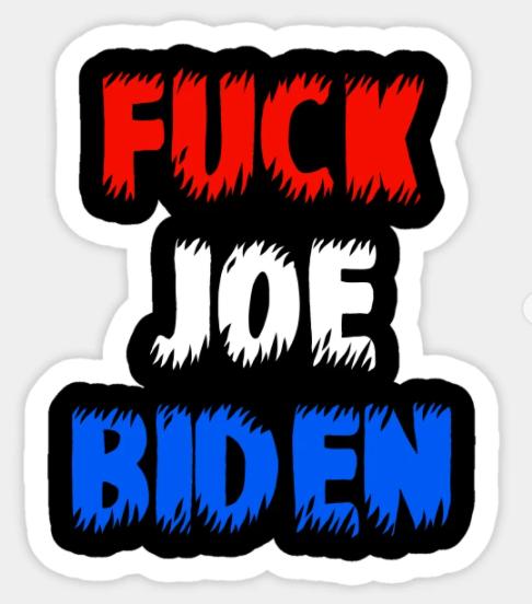 BIDEN SUCKS STICKER 8