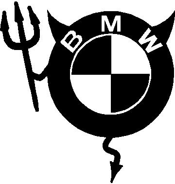 BMW Devil Die Cut Decal