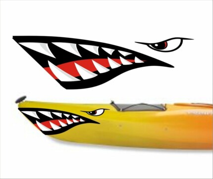 boating mouth and eye sticker 2 RIGHT