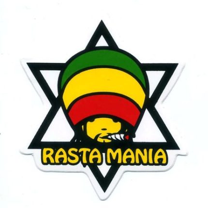 bob marley rasta mania reggae king lion funny sticker