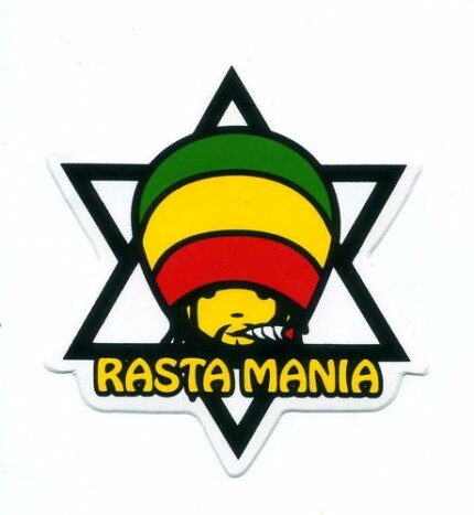 bob marley rasta mania reggae king lion funny sticker