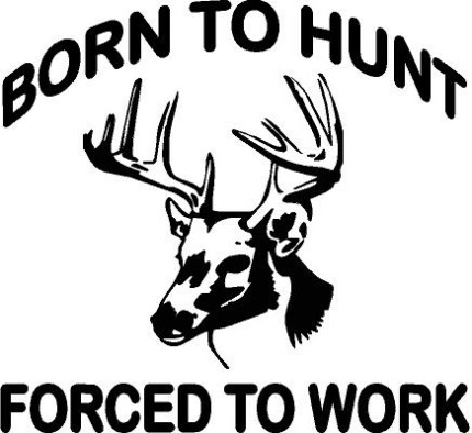 Born to hunt DEER DECAL