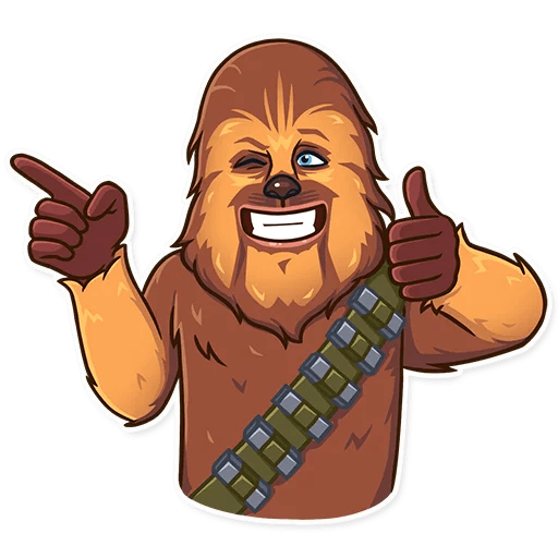 chewbacca wookiee star wars sticker 3
