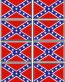 confederate flag sticker set - 8 total