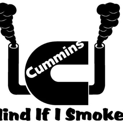 Cummiins Mind If I Smoke Trucker Decal