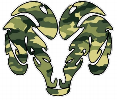 Dodge Ram Tribal Logo - GREEN CAMO