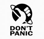 DONT PANIC ELON HITCHHIKERS DECAL