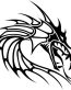 Dragon Die Cut  Animal Tribal Decals  16