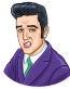 elvis presley the king music band sticker 10