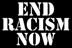 end racism now diecut decal