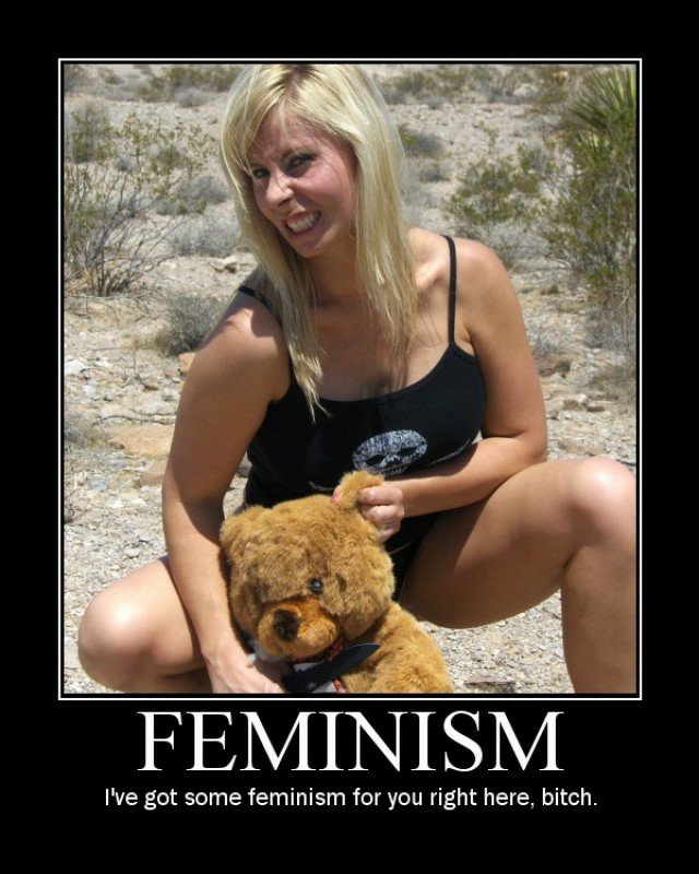 feminism demotivational