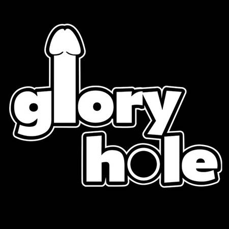 GLORY HOLE FUNNY GAY STICKER