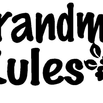 Grandma Rules Vinyl Car Decal