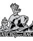 GRAY BLACK WHITE watch your back sticker