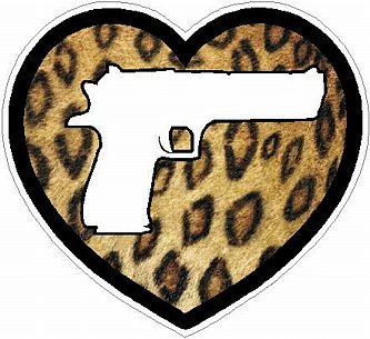 HAND GUN IN HEART FILLS skin leopard