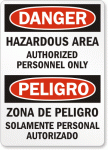 Hazardous Area Danger Sign 4