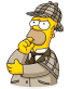 homer_jay_simpson_SHERLOCK STICKER