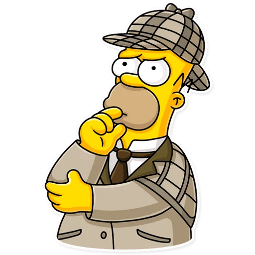 homer_jay_simpson_SHERLOCK STICKER