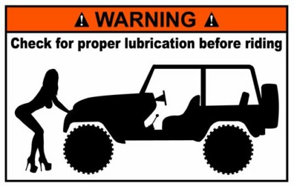 Jeep Funny Warning Sticker 2