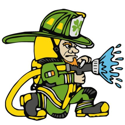 Leprechaun Firefighter STICKER