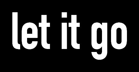 LET IT GO FUNNY BUMPER STICKER