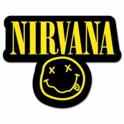 NIRVANA smile rock band Vinyl Car Sticker with text