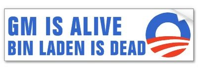 Obama Gm Is Alive Bumper Sticker 2