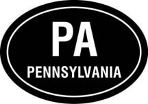 Pennsylvania Oval Decal