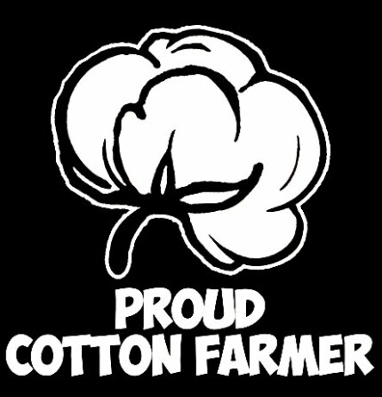 proud cotton farmer decal