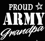 PROUD Military Stickers ARMY GRANDPA