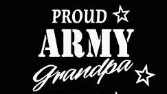 PROUD Military Stickers ARMY GRANDPA
