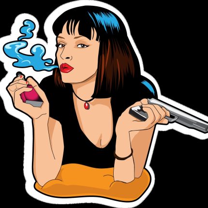 pulp_fiction_vape_celebrity sticker