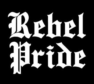 rebel pride die cut decal old english
