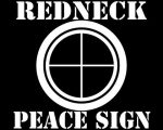 REDNECK PEACE SIGN DIE CUT DECAL