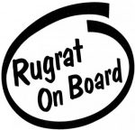 Rugrat On Board Inside Funny Sticker