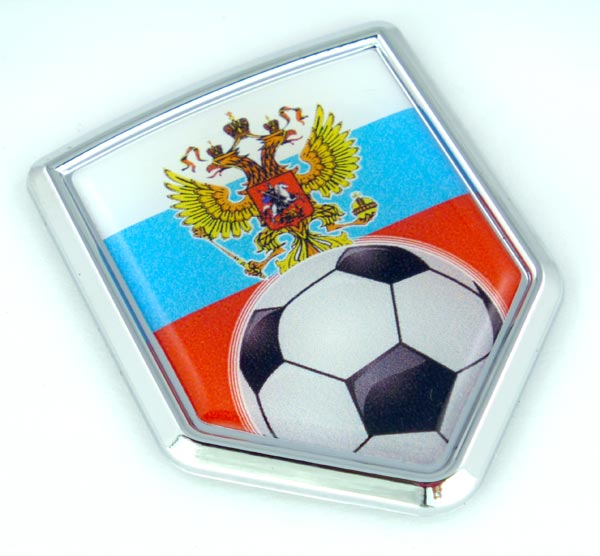 Russia Soccer 3D Adhesive Auto Emblem