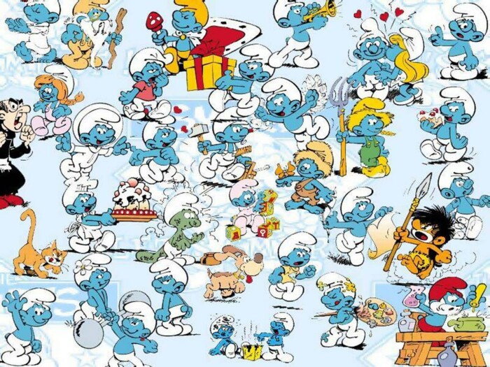 Smurf Wallpaper Sticker 5