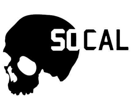 SO CAL Vinyl Skull Decal 1