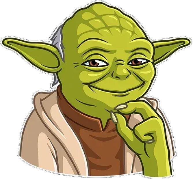 STAR WARS YODA COLOR STICKER